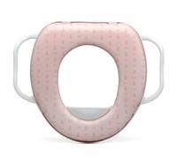 Kiokids - Reductor WC con Asas para Niños +12 Meses, Acolchado y Seguro, Fácil de Limpiar, Asas para Mayor Comodidad, Protector de Salpicaduras, Compatible con Inodoros Estándar (Rosa)