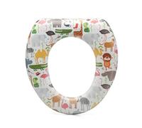 Kiokids - Reductor WC con Asas para Niños +12 Meses, Acolchado y Seguro, Fácil de Limpiar, Asas para Mayor Comodidad, Protector de Salpicaduras, Compatible con Inodoros Estándar (Selva)