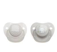 Kiokids Set 2 Chupetes Ortodónticos Elefante Gris