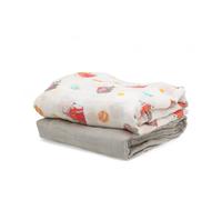 Kiokids - Set 2 Muselina de algodón - Gris Kiokids