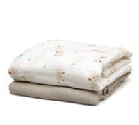 Kiokids Set 2 Muselinas Patitos Beige