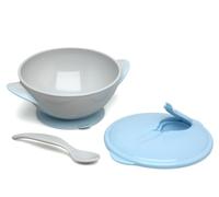 Kiokids Set Cuenco Y Cuchara Azul 300ml