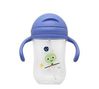 Kiokids | Taza de Aprendizaje Azul Step 3 con Asas 300 ml | Vaso Infantil Antigoteo con Boquilla Dura | Apta para Lavavajillas | Desde 12 Meses | Diseño Ergonómico y Sin BPA