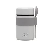 Kiokids Termo Papillero De Acero Inoxidable 500ml Con Cuchara Gris