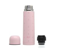 Kiokids | Termo para Líquidos 500 ml Rosa | Antigoteo y Antiderrames | Acero Inoxidable con Doble Pared | Mantiene Frío 24h y Calor 12h | Cierre Hermético | Colección Petit Moments