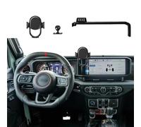 Kiopsom Soporte de teléfono de coche para Jeep Wrangler 2024, accesorios de teléfono, manos libres, rotación de 360 grados, compatible con todos los teléfonos