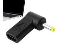 Kioriur Adaptador De Tipo C DC - Adaptador De Tipo C DC, Enchufe De Barril De Anillo De Carga Rápida Adaptador USB C Enchufe De Adaptador De Carga