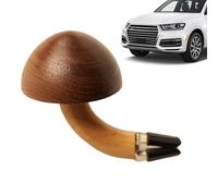 Kioriur Clips de ventilación de madera, difusor de aromas hechos a mano, ambientadores de madera maciza de hongo natural, accesorios únicos y atractivos para interiores de automóviles para familiares