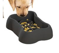 Kioriur Cuenco de comida para perros, comedero lento - Cuenco de silicona antiasfixia con succión para mascotas, cuenco de alimentación lenta para perros y gatos, comedero antideslizante para mascotas