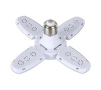 Kioriur - Lámpara LED para tienda de techo, techo de garaje LED, luces de granero con 4 paneles ajustables - Lámpara de pared LED creativa para sótano, granero, taller, trastero