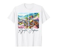 Kioto Japón Viaje Viaje Pincelada Kyoto Souvenir Camiseta