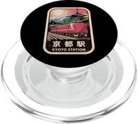 Kioto Station Japón Pagoda Retro Vintage Tren Kanji Diseño PopSockets PopGrip para MagSafe