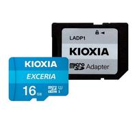 Kioxia Exceria MicroSDHC 16GB Clase 10 UHS-I + Adaptador SD