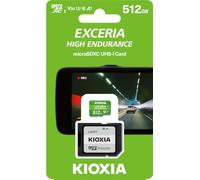 KIOXIA Micro SD 512GB EXCERIA High Endurance UHS-I C10 R98 con Adaptador