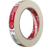 Kip MASKING-TEC crepé fino - Cinta crepé 18 mm x 50 m - Cinta adhesiva impregnada para interiores - Bellos bordes de color - Alta fuerza adhesiva - Resistente al desgarro y flexible