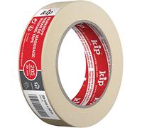 Kip MASKING-TEC crepé fino - Cinta crepé 30 mm x 50 m - Cinta adhesiva impregnada para interiores - Bellos bordes de color - Alta fuerza adhesiva - Resistente al desgarro y flexible
