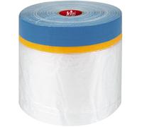 kip Multimáscara 3 en 1 Washi-Tec y cinta adhesiva para enmascarar, proteger y enyesar, 1100 mm x 20 m, cinta adhesiva y cinta de limpieza para pintura de pared, masilla, acrílico, pintura y barnizado