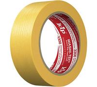 kip WASHI-TEC Cinta adhesiva de crepe dorado, 36 mm x 50 m, cinta adhesiva muy fina para interior y exterior, bordes de color nítidos sin que se caiga, alta fuerza adhesiva