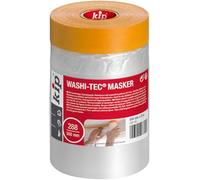kip WASHI-TEC® Masker - Cinta washi profesional con película protectora para pintor de 550 mm x 33 m, lámina autoadhesiva para cubrir y cinta de pintor para proteger el polvo y pegar ventanas