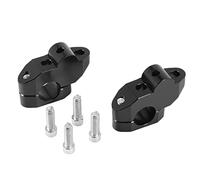 Kipebep Elevador de Manillar de Motocicleta Universal para Abrazadera de Barras de 22 Mm para Negro