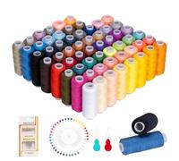 Kiperline Hilos de Coser para Maquina 60 Colores 250 Yardas Hilos de Coser para Uso Diario Para Bordar y Tejer Coser a Mano