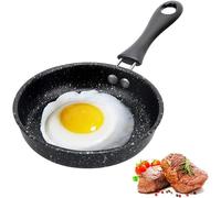 KIPIDA Pequeña sartén de 16 cm, antiadherente, sartén para huevos, aluminio Frying Pans, sartén de inducción, sartén para tortillas, sartén frita, sartén universal para huevos, tocino, filetes