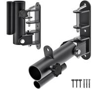 Kipika Accesorio para minas terrestres de montaje en pared, compatible con barras olímpicas estándar de 1 pulgada y 2 pulgadas, plataforma giratoria de alta resistencia para mejorar los entrenamientos