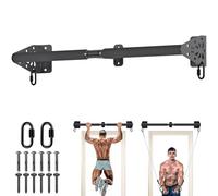 Kipika Barra de dominadas resistente montada en la pared, barra de dominadas de puerta de 32 pulgadas de ancho para gimnasio en casa, entrenamiento de fuerza de la parte superior del cuerpo