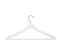 Kipit Juego de Perchas 3 Piezas Blanco Plástico (44 x 21 x 1,3 cm)