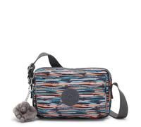 Kipling Abanu Bolso Bandolera, Bolso Bandolera Compacto Ligero con Cierre de Cremallera, Correa Ajustable & Compartimentos Múltiples, Bolsa de Viaje Diaria - Mineral Stripes