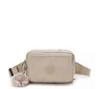 Kipling Abanu - Bolso bandolera convertible, Letrero beige Emb, 7.5"L x 5"H x 3.25"D