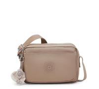 Kipling Abanu M Bolso Bandolera, Bolso Mediano Ligero con Compartimentos con Cremallera Múltiples, Correa Ajustable & Resistente Bolsa de Viaje Diaria - Tan Beige