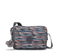 Kipling Abanu M Bolso Bandolera, Bolso Mediano Ligero con Compartimentos con Cremallera Múltiples, Correa Ajustable & Resistente Bolsa de Viaje Diaria - Mineral Stripes