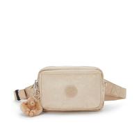 Kipling ABANU MULTI Bandolera pequeña convertible en riñonera, Sparkled Beige (Beige)