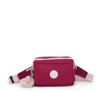 Kipling Abanu Multi Bolso Bandolera, Bolso de Hombro Multi-Compartimento Ligero con Cierres de Cremallera Seguros, Correa Ajustable & Organizador de Viaje - Elegant Sangria