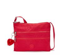 Kipling Alvar - Bolso cruzado para mujer, talla M, Rojo rojo, M, Alvar - Bolso cruzado para mujer, súper ligero, duradero, bolso de hombro de nailon