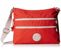 Kipling Alvar, Bolso de hombro Mujer, Dots Coral Rose, 4.5x33x26 cm (LxWxH)