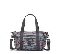 Kipling Art Mini Bolso Tote, Bolso Pequeño Ligero con Cierre de Cremallera, Asas Superiores & Correa Extraíble, Resistente Bolsa de Viaje Diaria - Mineral Stripes