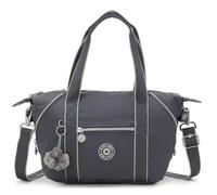 Kipling Art Mini Bolso Tote, Bolso Pequeño Ligero con Cierre de Cremallera, Asas Superiores & Correa Extraíble, Resistente Bolsa de Viaje Diaria - Moonlit Grey