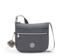 Kipling Arto Bolso Bandolera, Bolso Mediano Ligero con Bolsillos con Cremallera Múltiples, Correa Ajustable & Resistente Bolsa de Viaje Diaria - Moonlit Grey