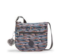 Kipling Arto Bolso Bandolera, Bolso Mediano Ligero con Bolsillos con Cremallera Múltiples, Correa Ajustable & Resistente Bolsa de Viaje Diaria - Mineral Stripes