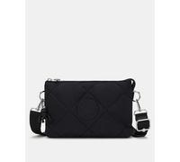 Kipling Bandolera pequeña Riri en negro con cremallera. Negro Variante única