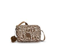 KIPLING Bolso de hombro 'Abanu M' marrón / blanco One Size marrón / blanco
