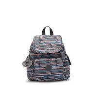 Kipling City Pack Mini Backpack, Lightweight Compact Daypack with Multiple Pockets, Adjustable Straps & Everyday Travel Backpack - Mineral Stripes