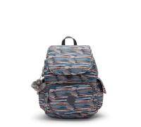 Kipling City Pack S Backpack, Lightweight Small Daypack with Multiple Pockets, Adjustable Straps & Compact Everyday Travel Backpack - Mineral Stripes