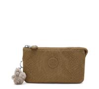 Kipling Creativity L Estuche, Estuche Organizador Grande Ligero con Cierre de Cremallera & Compartimentos Múltiples, Versátil Bolsa de Cosméticos & Accesorios de Viaje Diaria - Bronze Skin Emb