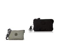 Kipling Creativity Xb, Crossbody para Mujer, Moss Verde, 2.5x14x20.5 cm (LxWxH) Creativity S, Pouches/Cases para Mujer, Color Negro, 4x14.5x9.5 cm (LxWxH)