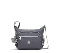 Kipling Gabbie S Bolso Bandolera, Bolso Pequeño-Mediano Ligero con Bolsillos con Cremallera Múltiples, Correa Ajustable & Resistente Bolsa de Viaje Diaria - Moonlit Grey