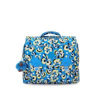 Kipling Iniko, Mochila Escolar con Correas Acolchadas para Unisex niños, 37 cm, 18 L, Azul (Leopard Floral)