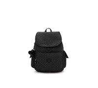 Kipling City Pack Mochila Mediana, Signature Emb (Negro)